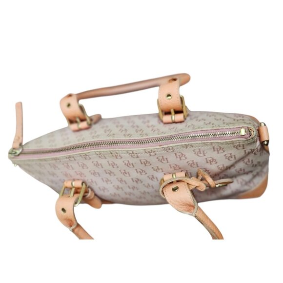 Y2K Dooney & Bourke Logo Pink Canvas Bag Purse - Picture 7 of 16